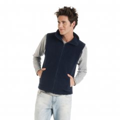 Bellagio Fleece Vest With Collar and Zipper