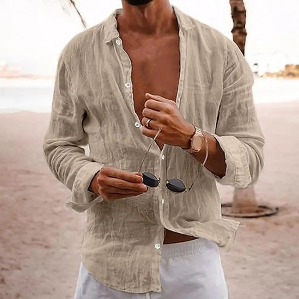 Ewan Men's Relaxed Long Sleeve Shirt - Clothing & Beyond