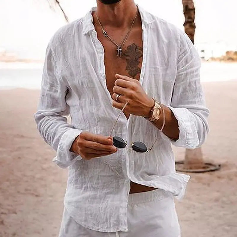 Ewan Men's Relaxed Long Sleeve Shirt - Clothing & Beyond