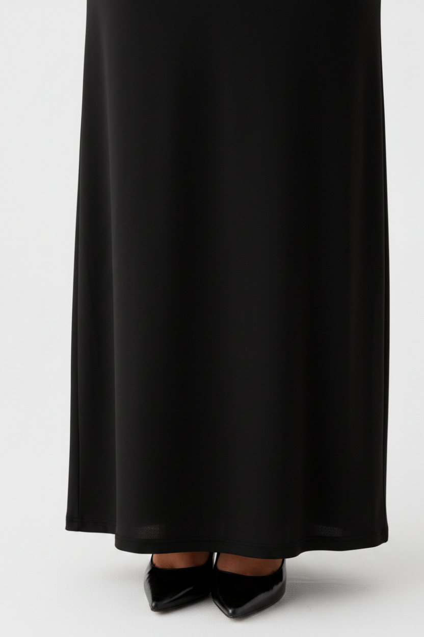 Seraphina Waist Cutout Maxi Dress in black
